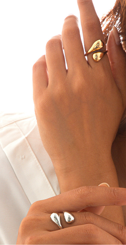 Double droplet alloy ring